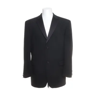 Smoking blazer (Zwart) van Moss Bros Elastaan, Polyester, Wol, Viscose