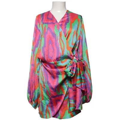 Omlottklänning (Rosa, Blå, Grön, Flerfärgad) från Never Fully Dressed Polyester