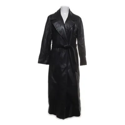 Veste longue en cuir (Noir)