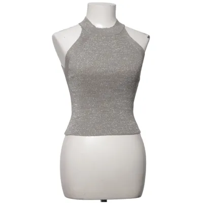 Tank Top (Gray) from Mango Acrylic, Cotton, Polyester