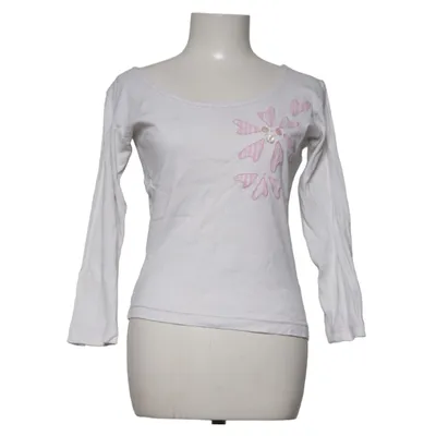 T-shirt à manches longues (Blanc, Rose) de Per Una Coton