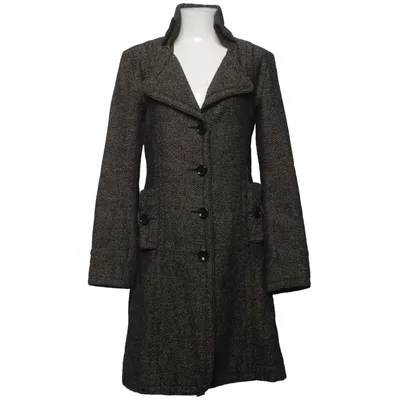 Coat (Black, White) from Fornarina Polyamide, Polyester, Viscose, Wool