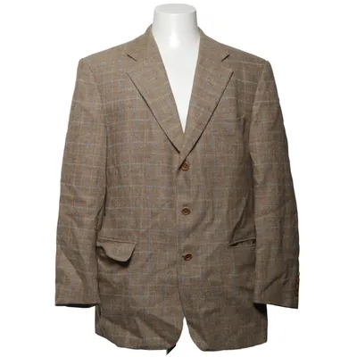 Blazer (Bruin, Blauw) van Bottoli Viscose, Wol