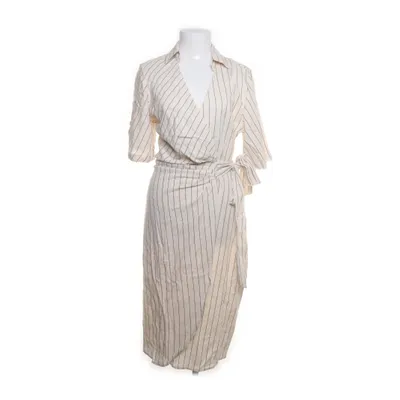 Wikkeljurk (Beige, Zwart) van Reserved Viscose, Linnen
