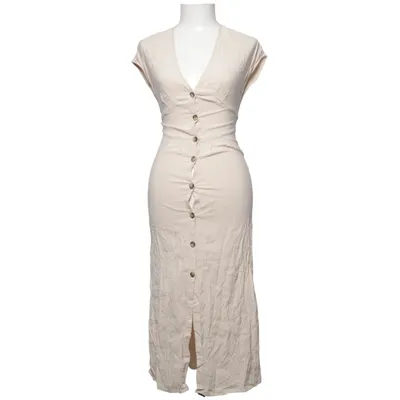 Skjortklänning (Beige) från Dilvin Basic Linne, Viskos