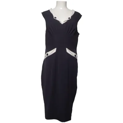 Jurk (Blauw, Beige) van Miss Candyfloss Elastaan, Polyester, Viscose