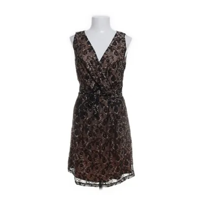 Wrap dress (Black, Beige) from Uttam Boutique Nylon, Polyester