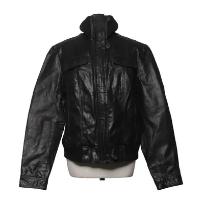 Leather jacket (Black) from Jeana Leather, Polyester