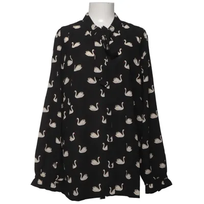Blouse (Noir, Blanc) de Création L Polyester