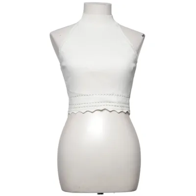 Halter neck top (White) from Zara Polyamide, Viscose