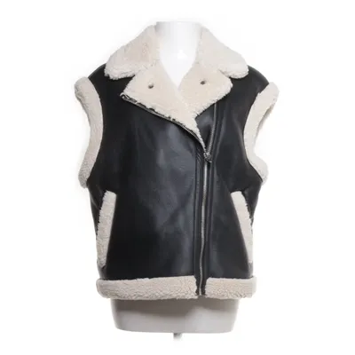 Biker gilet (Zwart) van Bershka Polyester, Polyurethaan