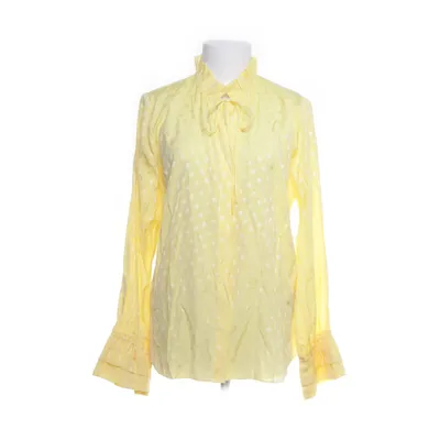Strikblouse (Geel) van Second Female Polyester, Viscose