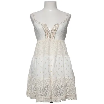 Jurk (Wit, Beige) Katoen, Polyester