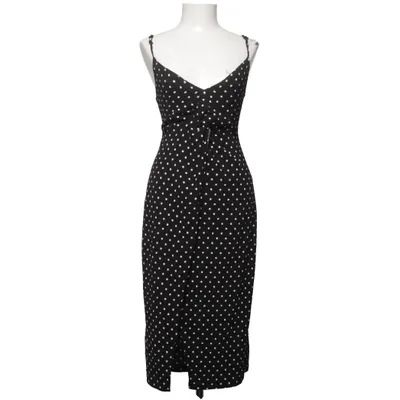 Klänning (Svart, Vit) från Bershka Elastan, Polyester