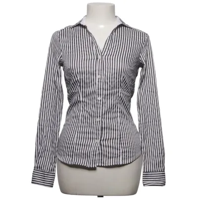 Hemd (Schwarz, Weiß) von H&M Modern Classic Baumwolle, Elasthan, Polyamid, Polyester
