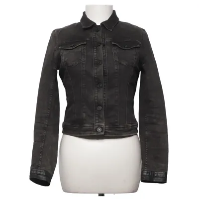 Spijkerjas (Zwart) van 7 for All Mankind Katoen, Polyester, Polyurethaan
