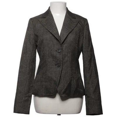 Kavaj (Grå, Svart) från MaxMara Bomull, Elastan, Polyester, Ull