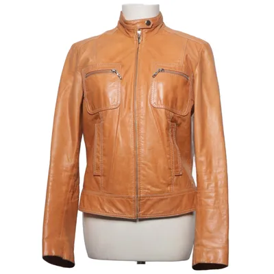Läderjacka (Brun) från Now Skinn, Polyester