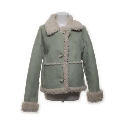 Shearlingjakke (Grøn, Beige) fra Urban Outfitters