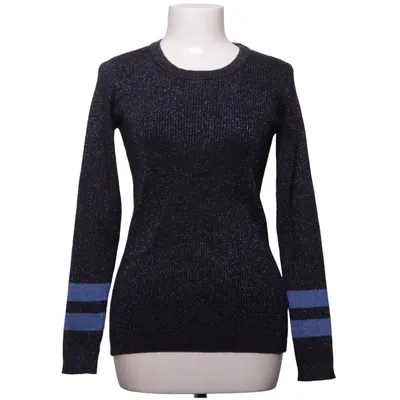 Pull-over (Bleu, Noir) de Ichi Coton, Élasthane, Fibre métallique