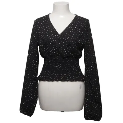 Bluse (Sort, Hvid) fra Pigalle Elastan, Polyester
