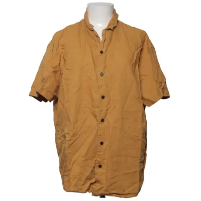 Short sleeve shirt (Brown) from Anerkjendt Cotton, Linen
