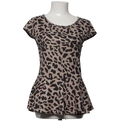 Top (Beige, Black) from Amisu Elastane, Polyester