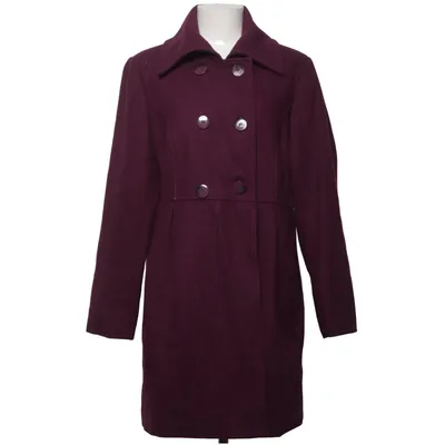 Manteau (Violet) de Anne L Polyester, Laine