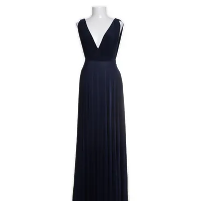 Aftenkjole (Blå) fra Goddiva Polyester, Elastan