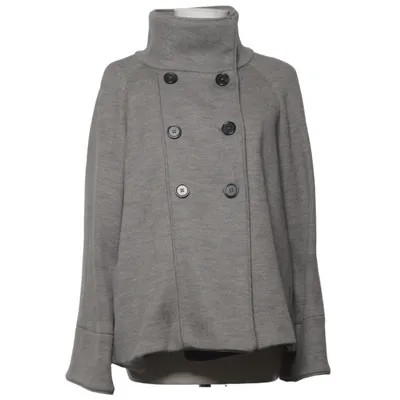 Skepparkavaj (Grå) från Massimo Dutti Polyamid, Ull