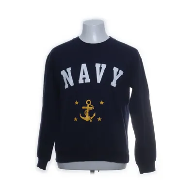 Collegetröja (Blå) från Anvil Bomull, Polyester