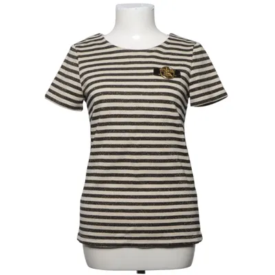 Top (Schwarz, Beige) von Ida Sjöstedt Baumwolle, Polyamid, Polyester, Viskose