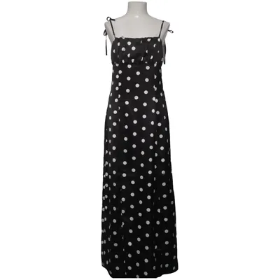 Maxi jurk (Zwart, Wit) van NA-KD Elastaan, Polyester
