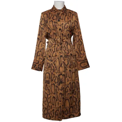 Skjortklänning (Brun, Svart) från Zara Woman Polyester