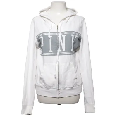 Huvtröja (Vit, Grå) från Pink Victoria's Secret Bomull, Polyester