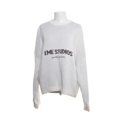 Sweater (White, Brown) from Eme Studios Cotton