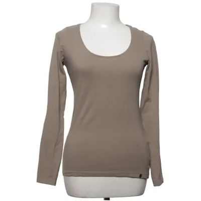 Lange mouwen shirt (Beige) van Nafta Katoen, Elastaan