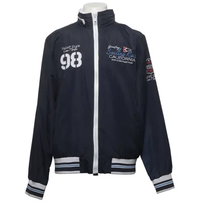 Bomberjack (Blauw, Wit) van Earthbound Polyester
