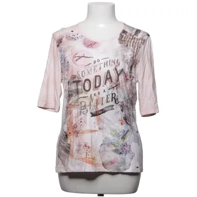 T-shirt (Beige, Flerfärgad) från Lucia Elastan, Viskos