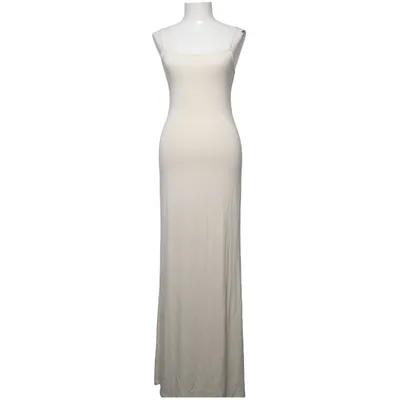 Robe longue (Beige) de Gina Tricot Élasthane, Viscose