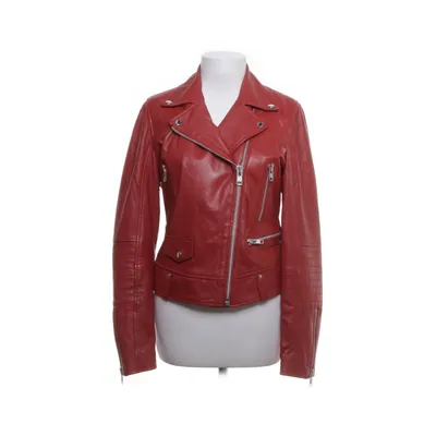 Bikerjack (Rood) van Jofama Polyester, Leer