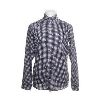 Shirt (Blauw, Meerkleurig) van Eton Katoen