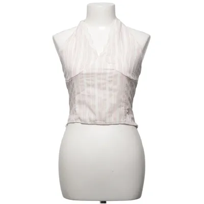 Halterneck top (Pink, Hvid) fra Bubble