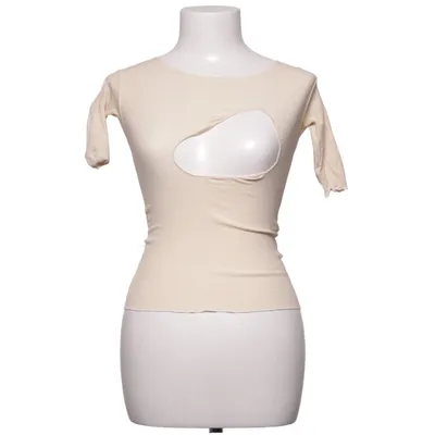 Top (Beige) fra Baserange Elastan, Økologisk bomuld