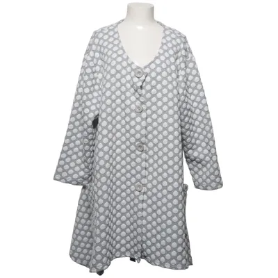Mantel (Grau, Weiß) von AKH Fashion Elasthan, Polyester, Viskose