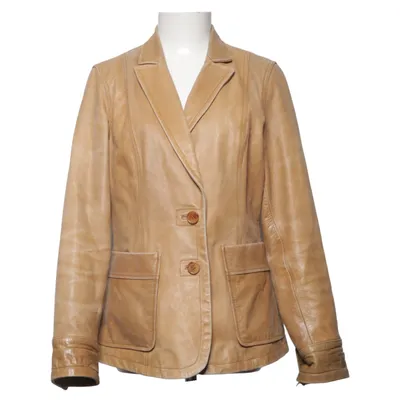 Leren blazer (Beige) van Mexx Leer, Polyester