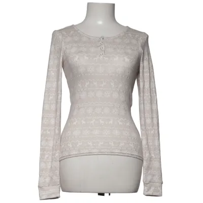 Henley shirt (Beige, White) from Censored Elastane, Polyester