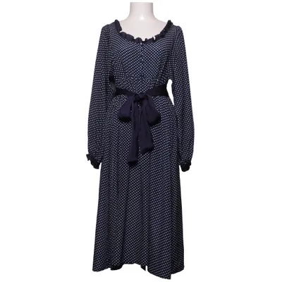 Långklänning (Blå, Vit) från Savannah Polyester