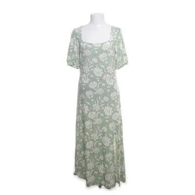 Långklänning (Vit, Grön) från Rainbow Elastan, Viskos