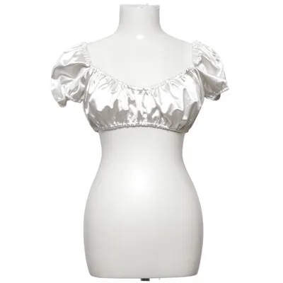 Crop top (Silver) from NLY One Elastane, Polyester